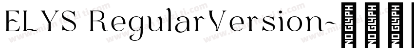 ELYS RegularVersion字体转换